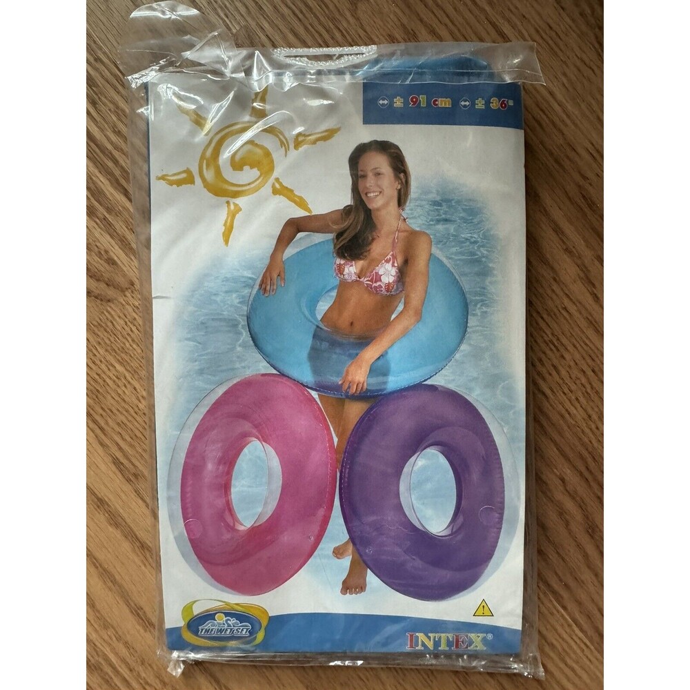 NEW Intex Wet Set Inflatable Ring Tube Float 36in‎ Purple Pool Lake